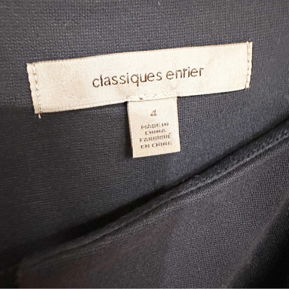 Classiques Entier Women’s Navy Blue Classic Office Knee Length Ponte Lined Dress - Picture 2 of 10